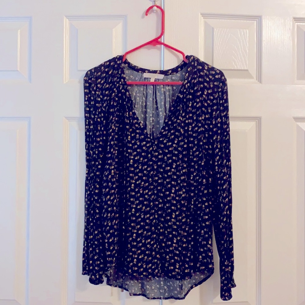 Black Flower Flow Shirt